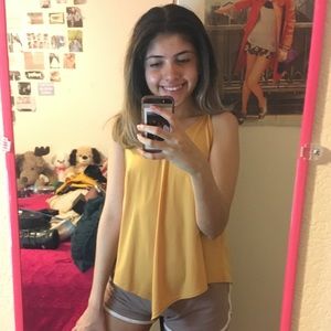 Yellow Sleeveless Top